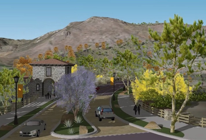 Vision entrance to proposed Safari Highlands Ranch.