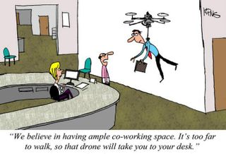 Bisnow 'Toon Time: Co-Working, Office Space And Drones
