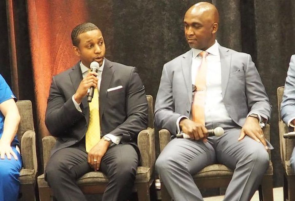 Howard University College of Medicine's Michael Crawford and WSP's Gary Hamilton