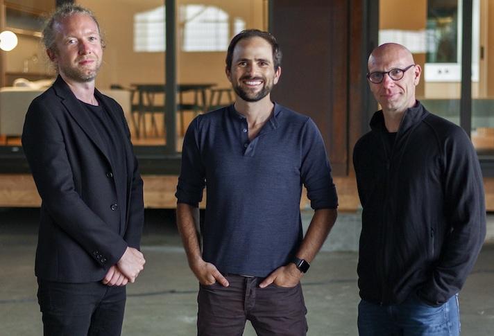 Juno co-founders Chester Chipperfield, Jonathan Scherr and 
BJ Siegel. 
