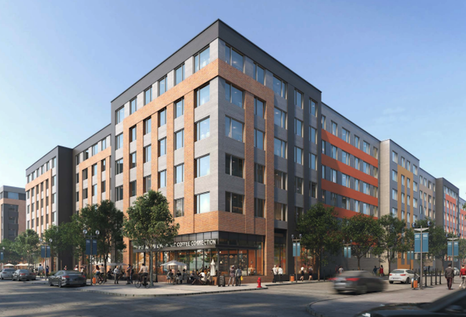 A rendering of phase two of Greystar's 85 Boston St. development in Everett.