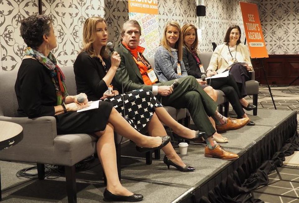 CPDC's Suzanne Welch, Trammell Crow's Cheri Clarke Doyle, Capitol Seniors Housing's Scott Stewart, BCT Architects' Janet Meyer, LandDesign's Gabriela Cañamar Clark and Nixon Peabody's Colette Dafoe