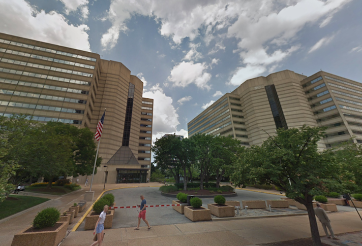 The TSA buildings at 601 and 701 South 12th St. in Pentagon City 