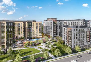 A rendering of Banner Lane, Toll Brothers' 1,100-unit redevelopment of the Sursum Corda community in D.C. 