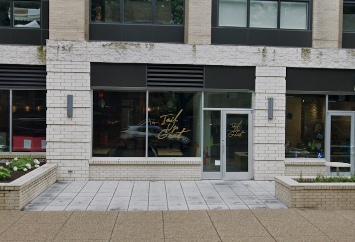 The entrance to Tail Up Goat at 1827 Adams Mill Road NW.