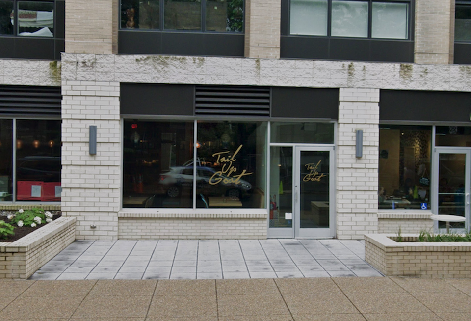 The entrance to Tail Up Goat at 1827 Adams Mill Road NW.
