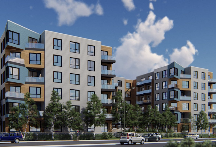 A rendering of 1550 Soldiers Field Road.