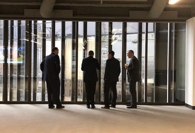 Rockets CEO Tad Brown, Camden Property Trust CEO Ric Campo, Houston Dynamo President Chris Canetti, Houston Astros President Reid Ryan