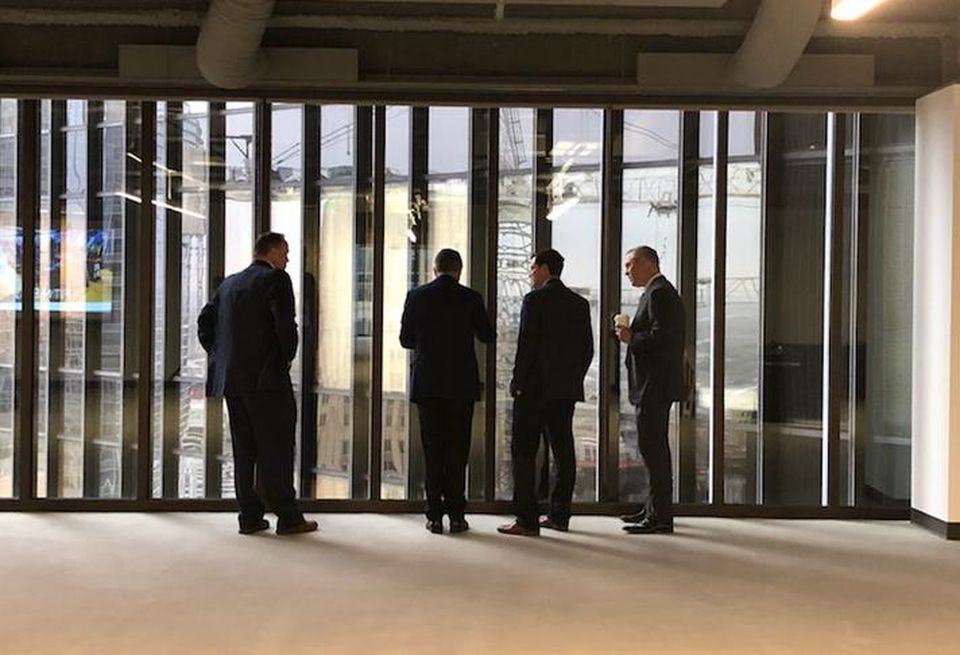 Rockets CEO Tad Brown, Camden Property Trust CEO Ric Campo, Houston Dynamo President Chris Canetti, Houston Astros President Reid Ryan