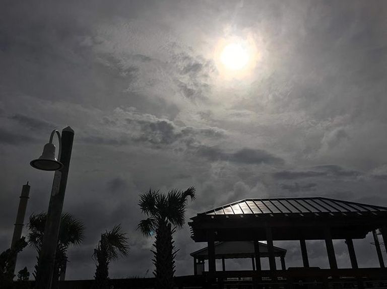 Carolina Beach, N.C., last Thursday, about 30 minutes before the rain began that signaled the beginning of Hurricane Florence. 