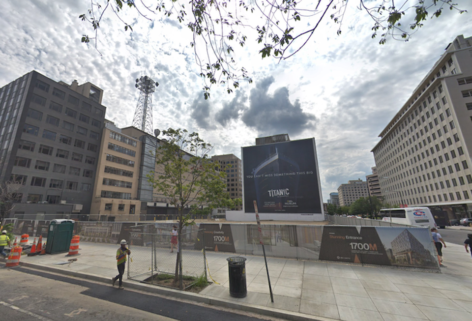 The development site at 1700 M St. NW