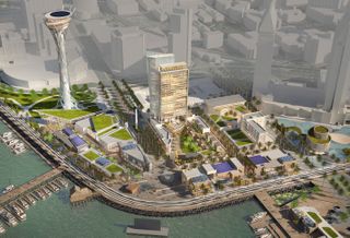 Birds-eye view of Protea Waterfront Development's plan to redevelop Seaport Village.