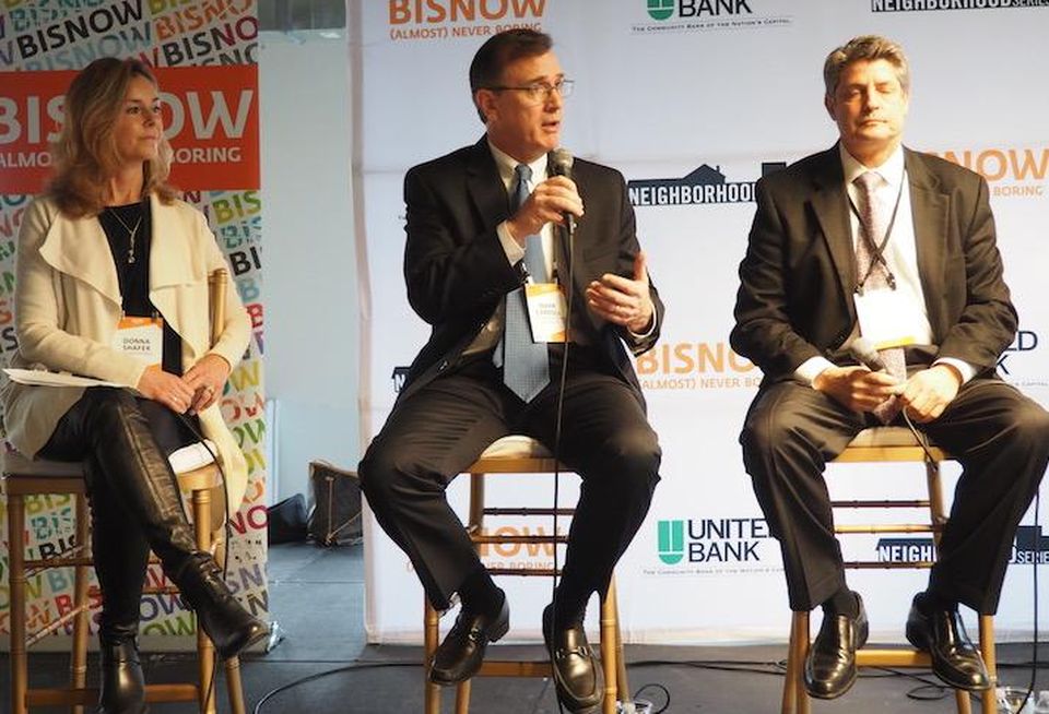 Cityline's Donna Shafer, Skanska's Mark Carroll and Lerner's Jim Policaro