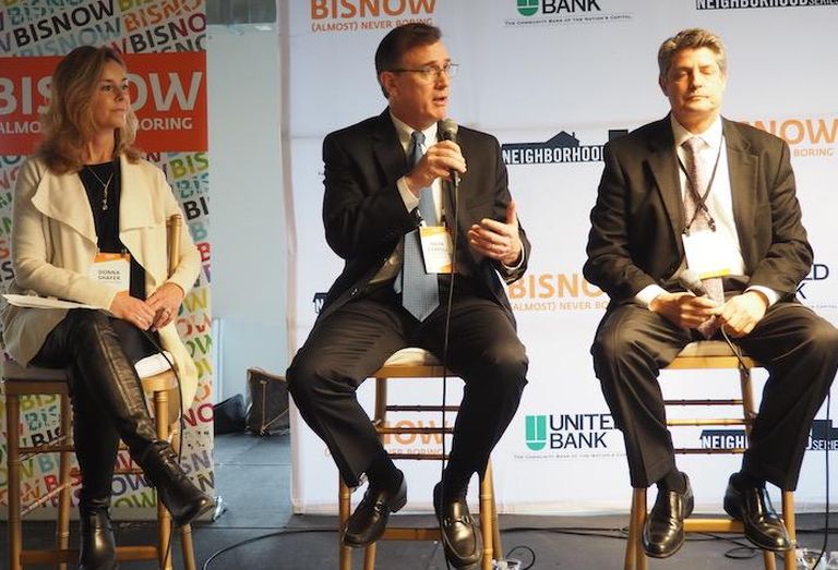 Cityline's Donna Shafer, Skanska's Mark Carroll and Lerner's Jim Policaro