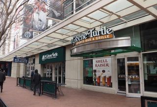 The Greene Turtle Sports Bar & Grille in the corner of the Capital One arena