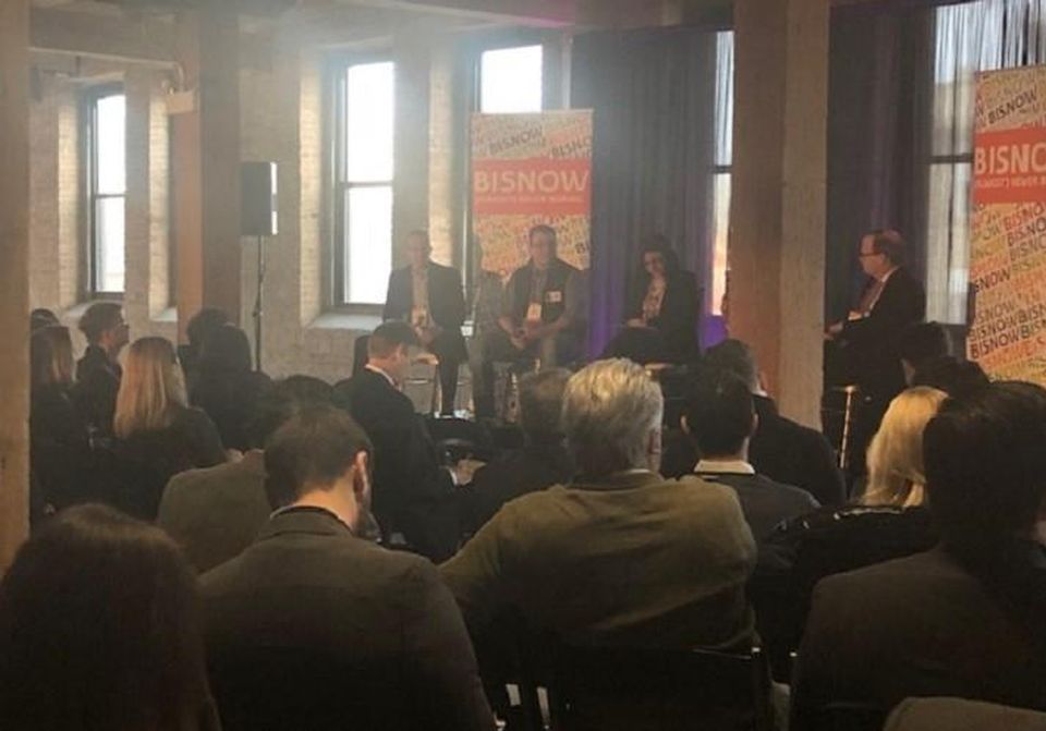 The first panel at Bisnow's Emerging neighborhoods event.