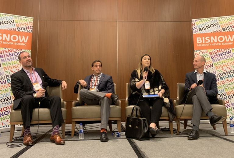 Gabhart Investments CEO Curtis Gabhart, who moderated, Meridian Capital Group Managing Director Seth Grossman, Housing on Merit Executive Director Jennifer Litwak and MG Properties Chief Investment Officer Paul Kaseburg.