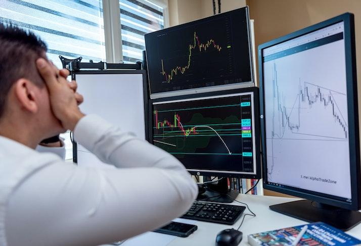 stock falling investor anxious stressed 