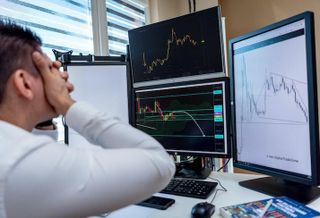 stock falling investor anxious stressed 