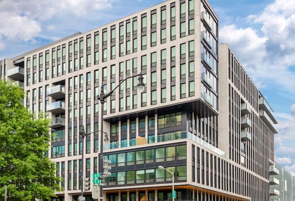 The apartment building at CityPartners' 555 E St. SW development.