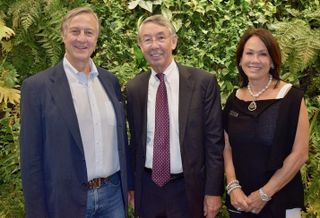 Eastbanc's Anthony Lanier, George Mason University's Stephen Fuller and Westlight Sales Director Mei-Mei Venners