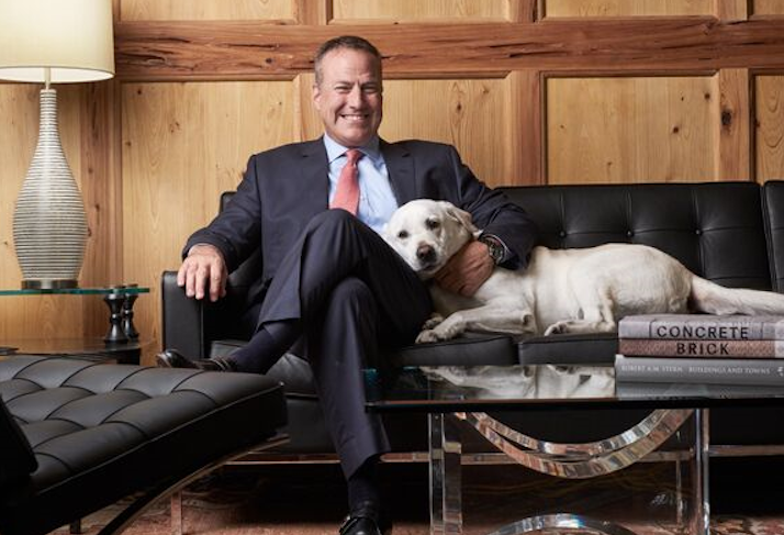 Greystar CEO Bob Faith with his dog, Koda