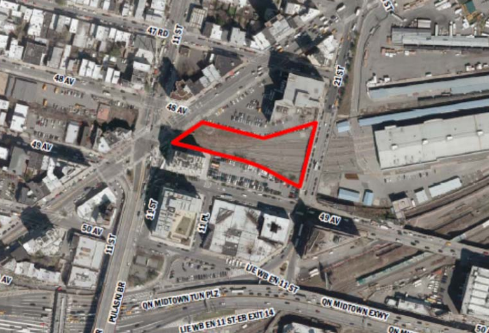 The site of the RFP New York City released along Jackson Avenue in Long Island City