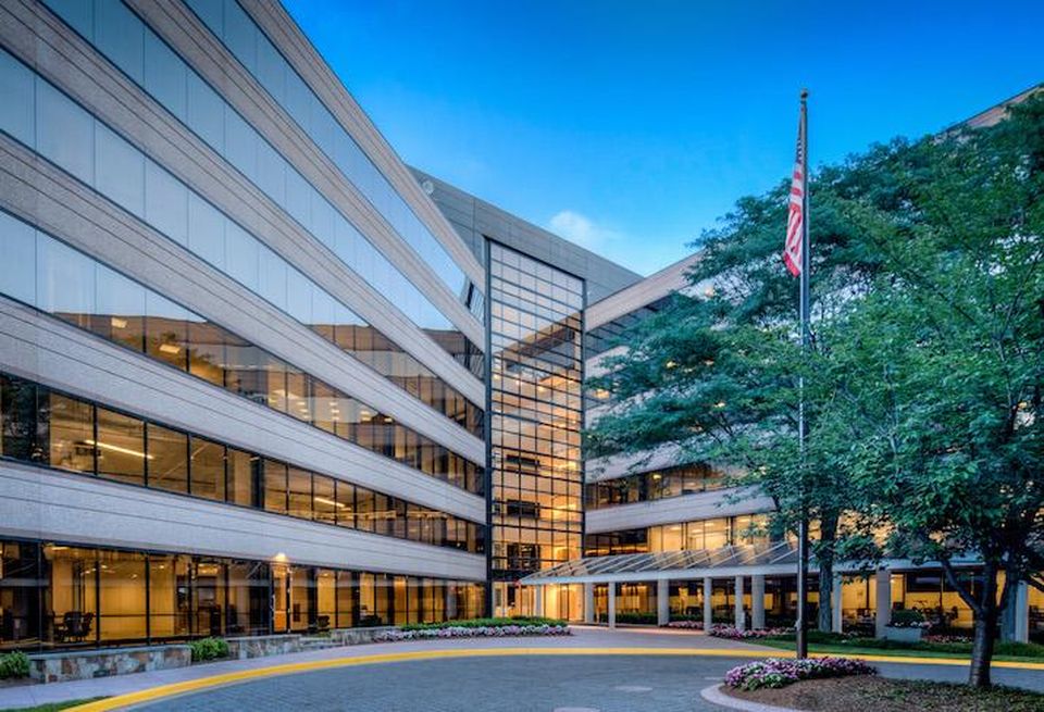 The office building at 3170 Fairview Park Drive in Falls Church.