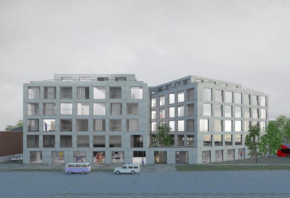A rendering of Neighborhood Development Co.'s. project at 1100 Eastern Ave. NE