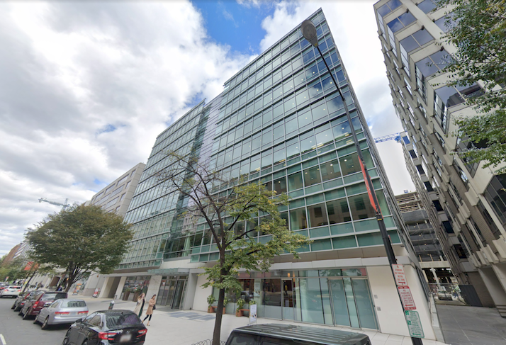 The office building at 1129 20th St. NW in Downtown D.C. 