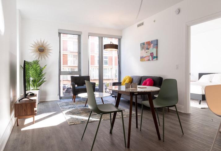 A WhyHotel unit in the Kiley Apartments in Southwest D.C. 