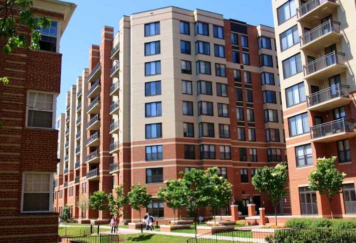 The Frederick, a 108-unit affordable apartment building in Arlington that AHC owns. 