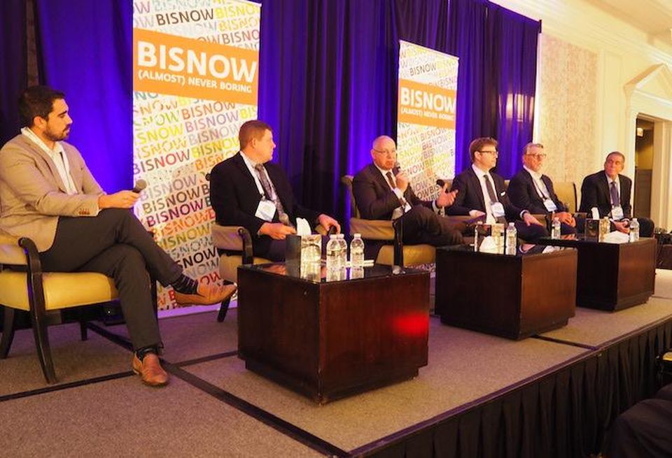 Sonder's Marley Dominguez, Whiting Turner's Jason Spicer, Roadside's Richard Lake, Post Brothers' Michael Pestronk, BKV Group's Jack Boarman and United Bank's Jim Consagra