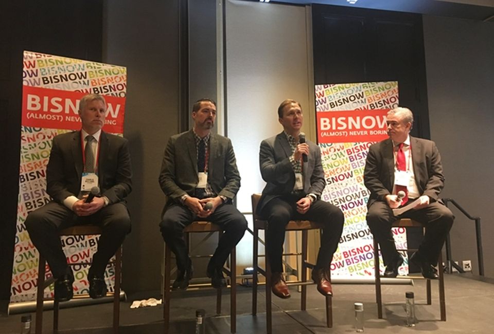 KeyBank SVP Charlie Williams, Sagebrush CIO Ken Cope, Walker & Dunlop SVP Ralph Lowen and Ascent Multifamily Accounting partner Mike Ballard, who moderated