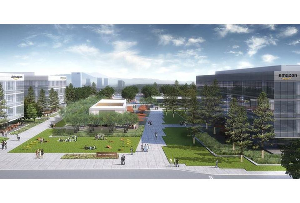 Amazon IrvineRendering of how Amazon HQ2 might look at Irvine Spectrum