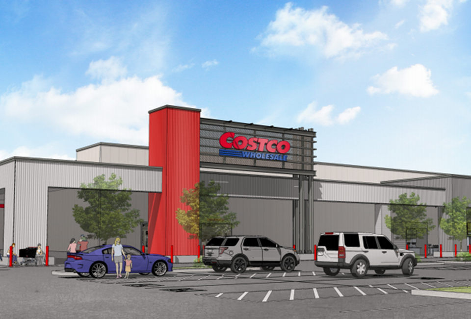 Rendering of the Costco planned for the Goodman Commerce Center