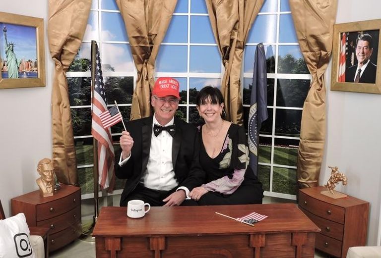 Reporter Lois Weiss and her husband, Eric S. Weiss, pose at the Liberty Ball
