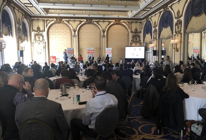 Attendees listen to panelists at the 2019 Bay Area Architecture & Design Lunch & Learn in San Francisco. Attendees listen to panelists at the 2019 Bay Area Architecture & Design Lunch & Learn in San Francisco