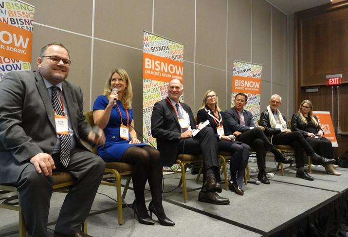 Greystar's Jared Everett, Clark Construction's Karri Novak, CapitalSource's Thomas Whitesell, UC Berkeley's Rosemarie Rae, Panoramic Interests' Patrick Kennedy, Studio KDA's Charles Kahn and Coblentz, Patch, Duffy & Bass' Caroline Guibert Chase, who moderated