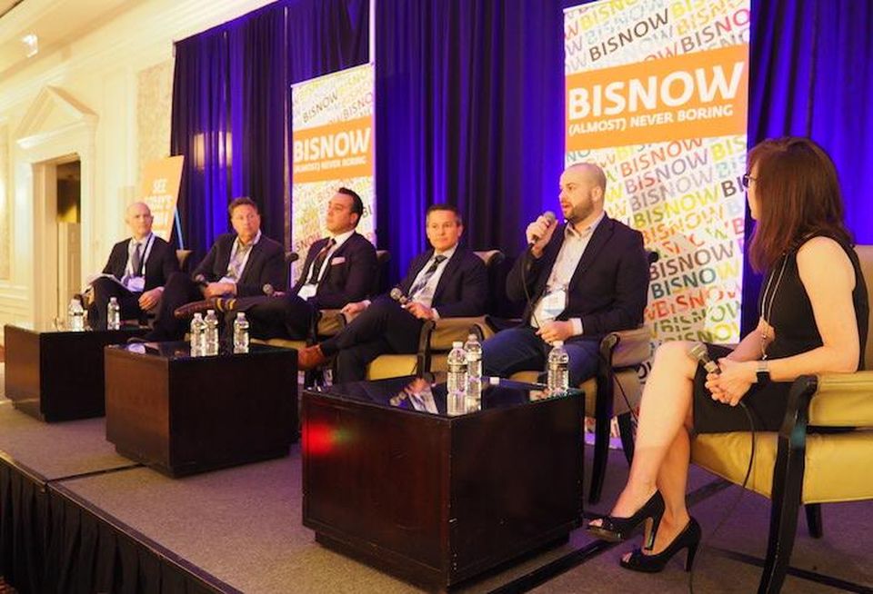 Akerman's Scot O'Brien, KTGY's David Senden, Reside's Derrick LaRosa, Cortland Partners' Scott Moore, WhyHotel's Jason Fudin and STRATIS' Felicite Moorman