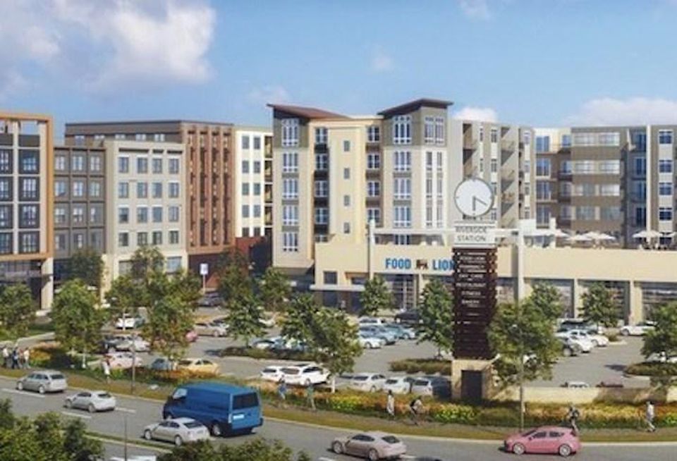 A rendering of the Riverside Station development in Prince William County.