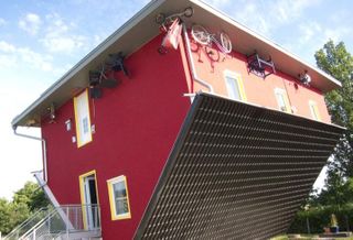 House-flip, house-flipping, house-flipper, upside down house