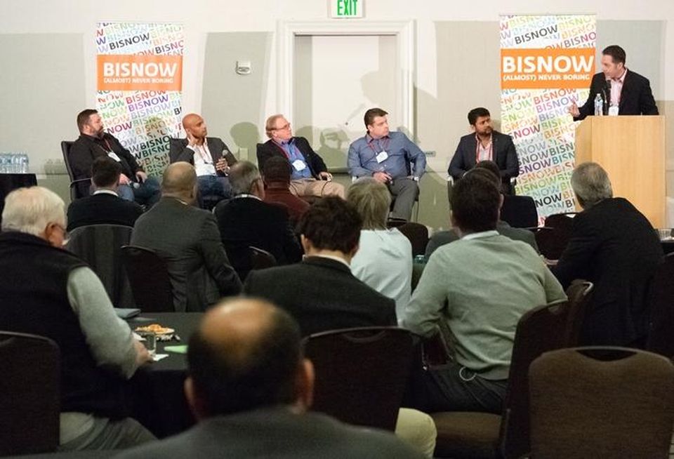 PayPal's Shawn Tugwell, DPR Construction's Tejo Pydipati, Arup's Bruce Myatt, EPI Mission Critical's Jason Mayer, Google's Mark Bhuyan and Ascent's Drew Osborn, who moderated