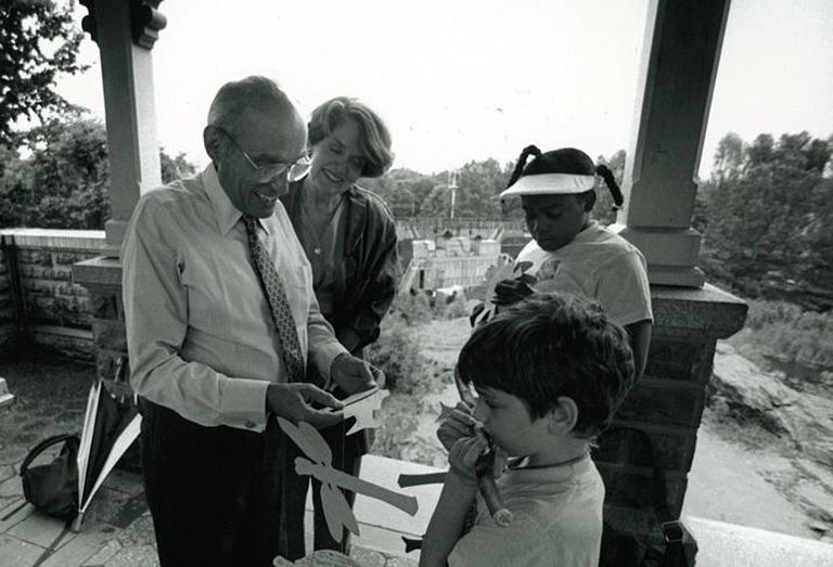 John Tishman with children in Central Parkcredit: Tishman