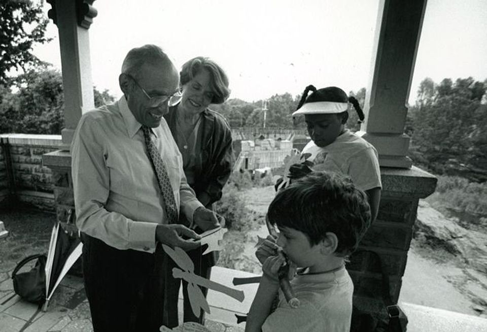 John Tishman with children in Central Parkcredit: Tishman
