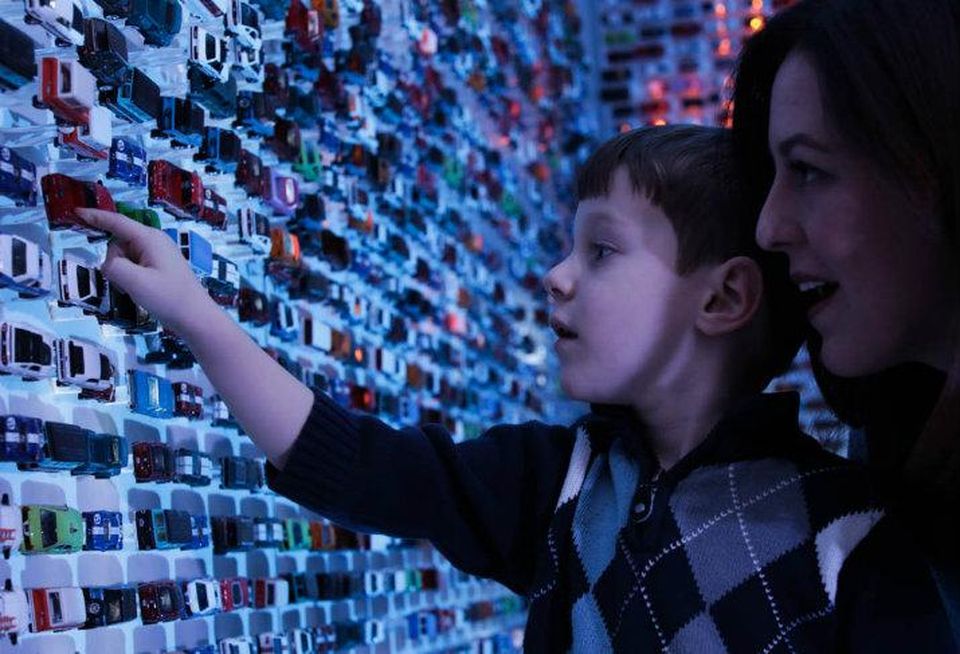 FordHub NYC die cast wall