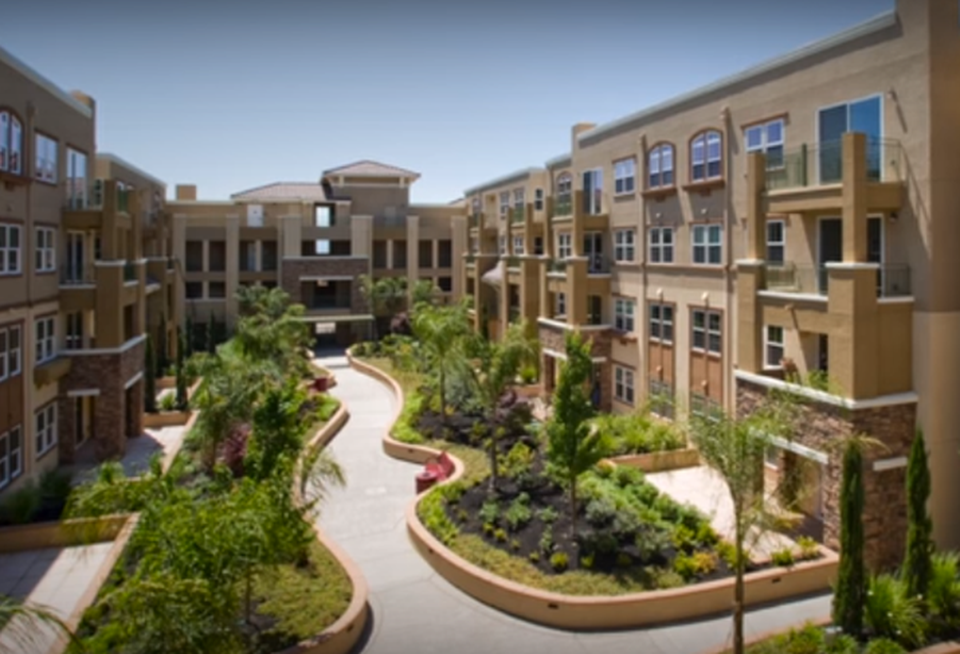 Multifamily complex still from Allen Matkins / UCLA Anderson Forecast video