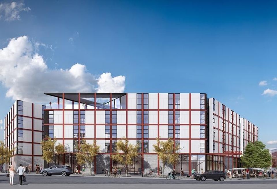 Rendering of CCA's student housing project at 188 Hooper in San Francisco