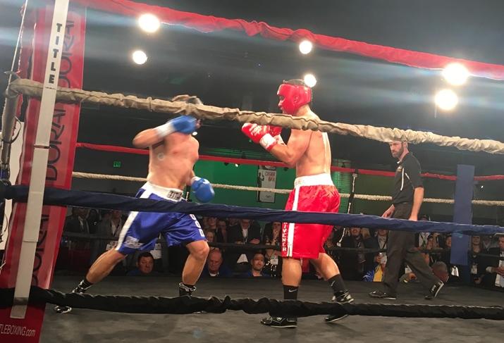 The Main Event At Naiop's Fight Night 2018: Ryan 'Good Night' Good Of Etkin Johnson Vs. 'Stone Cold' Steve Scrivener Of Cushman & Wakefield NAIOP Fight Night 2018