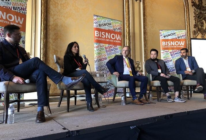 Cushman & Wakefield's Greg Fogg, Google's Kamala Subbarayan, Microdesk's Mike DeLacey, Gensler's Adam Nakagoshi and Thornton Tomasetti's Hassan Ally